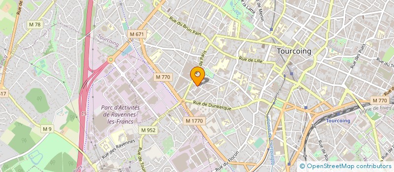 localisation de l'entreprise ENT TOURQUENNOISE ACTIV MULT INSERTION à TOURCOING
