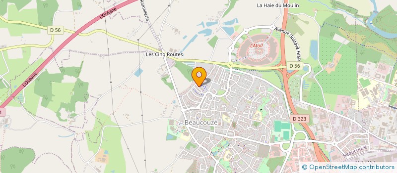 localisation de l'entreprise ENTA à BEAUCOUZE