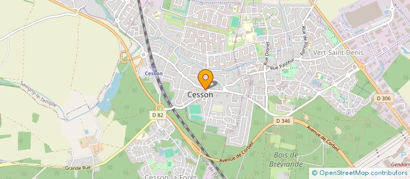 localisation de l'entreprise ENTENT SPORT CESSON VERT ST DENIS BASKET à CESSON