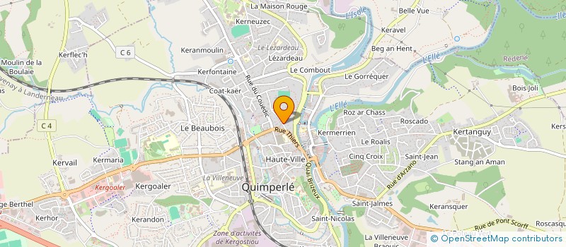 localisation de l'entreprise ENTENTE  QUIMPERLE