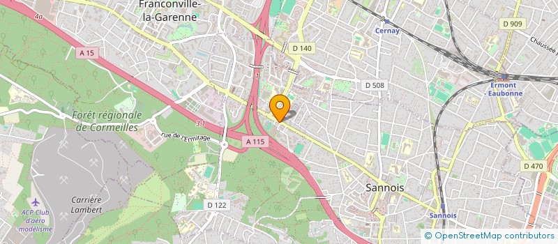 localisation de l'entreprise ENTENTE 95 SANNOIS NATATION  SANNOIS