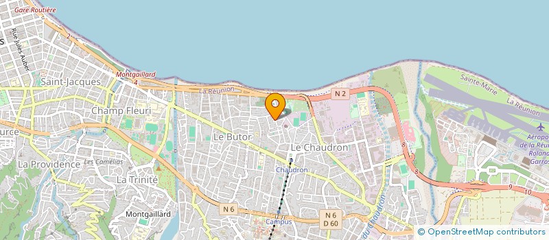 localisation de l'entreprise ENTENTE AMICALE BOULISTE DU CHAUDRON  SAINT-DENIS