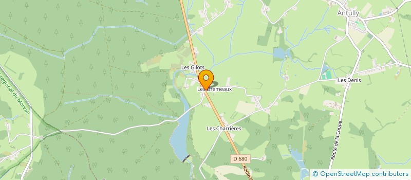 localisation de l'entreprise ENTENTE ANTULLY SAINT-EMILAND AUXT  ANTULLY