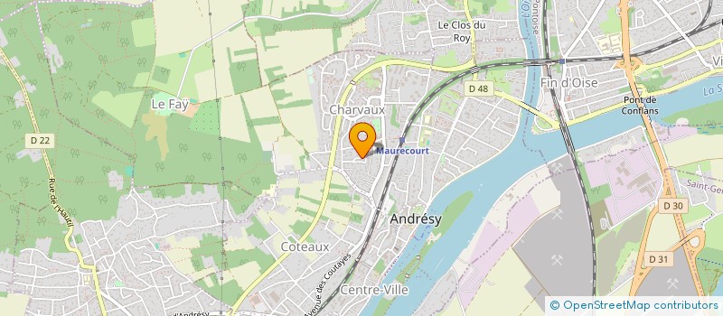 localisation de l'entreprise ENTENTE AQUATIQUE DU VAL DE SEINE SECTION PECHE  ANDRESY