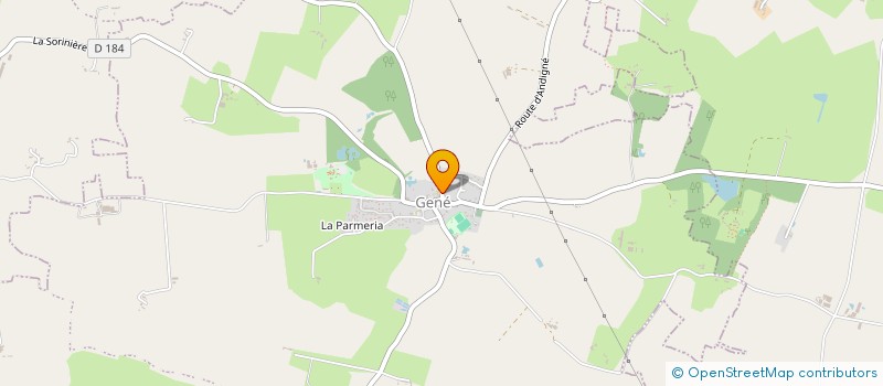 localisation de l'entreprise ENTENTE ARTISANS & COMMERCANTS  LE LION D'ANGERS