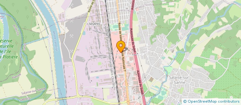 localisation de l'entreprise ENTENTE ATHLETIQUE CAR RHODIA  SALAISE-SUR-SANNE