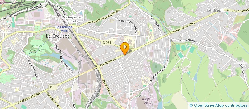localisation de l'entreprise ENTENTE ATHLETIQUE LE CREUSOT à LE CREUSOT