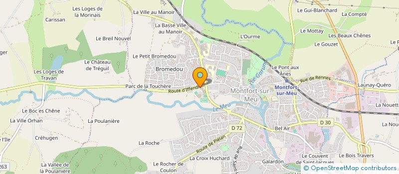 localisation de l'entreprise ENTENTE ATHLETIQUE PAYS DE BROCELIANDE  MONTFORT-SUR-MEU