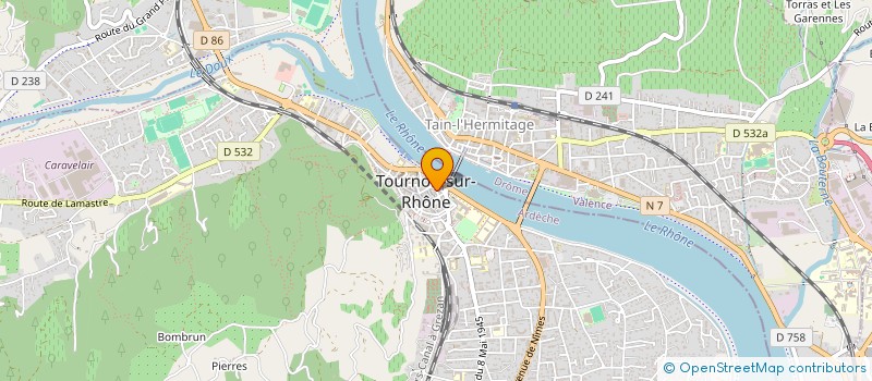localisation de l'entreprise ENTENTE ATHLETIQUE TAIN TOURNON à TOURNON-SUR-RHONE