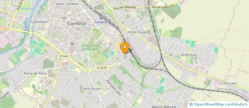 localisation de l'entreprise ENTENTE ATHLETISME CAMBRESIS  CAMBRAI