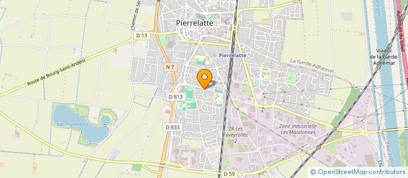 localisation de l'entreprise ENTENTE ATOM'SPORTS ARTS MARTIAUX PIERRELATTE  PIERRELATTE