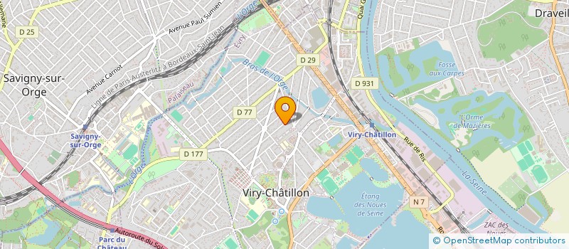 localisation de l'entreprise ENTENTE AVICOLE DE L'ESSONNE à VIRY-CHATILLON