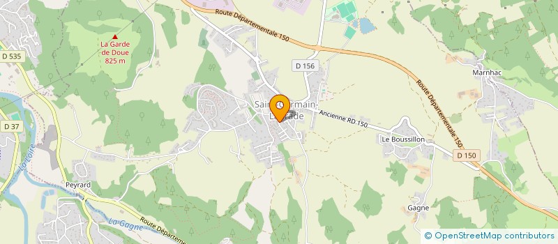 localisation de l'entreprise ENTENTE BADMINTON BLAVOZY SAINT-GERMAIN-LAPRADE  SAINT-GERMAIN-LAPRADE