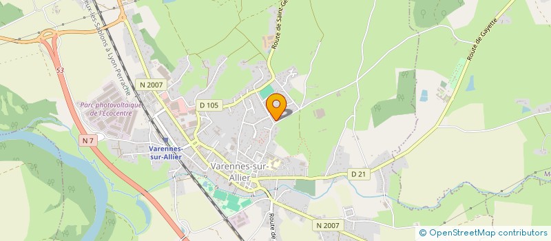 localisation de l'entreprise ENTENTE BALL-TRAP CRECHY/VARENNES-SUR-ALLIER à VARENNES-SUR-ALLIER