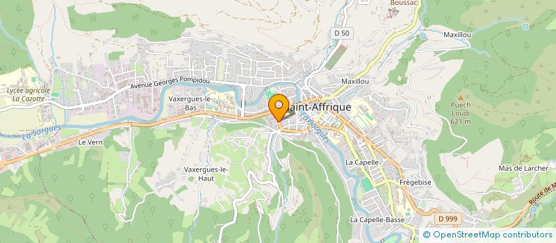 localisation de l'entreprise ENTENTE BOULISTE SAINT AFFRICAINE  SAINT-AFFRIQUE