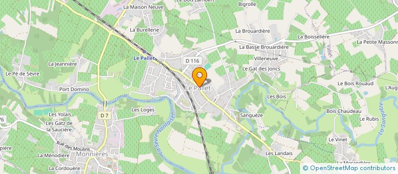 localisation de l'entreprise ENTENTE CHAPELLE PALLET VALLET (ECPV)  LE PALLET