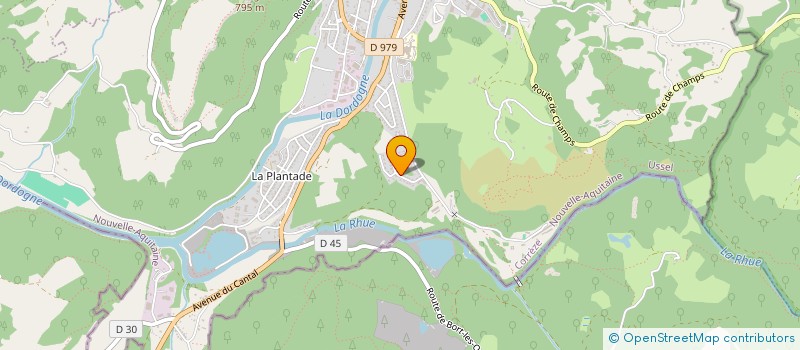 localisation de l'entreprise ENTENTE CHASSEURS CANTON BORT ORGUES  SARROUX - SAINT JULIEN