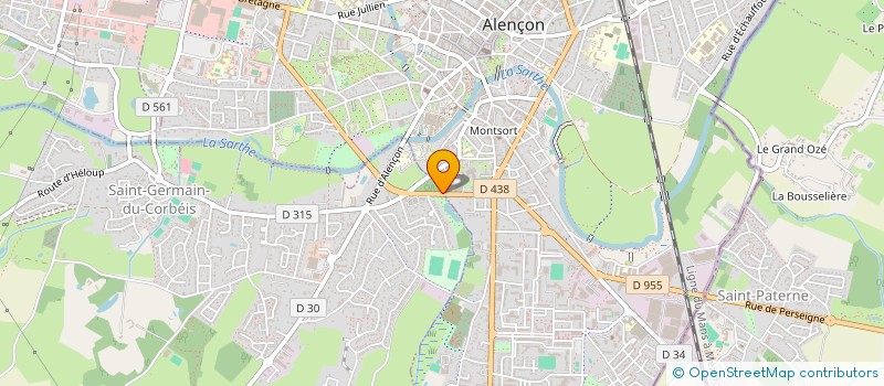 localisation de l'entreprise ENTENTE CLUB SPORTIF ALENCON AVENIR ST GERMAIN HAND BALL à ALENCON