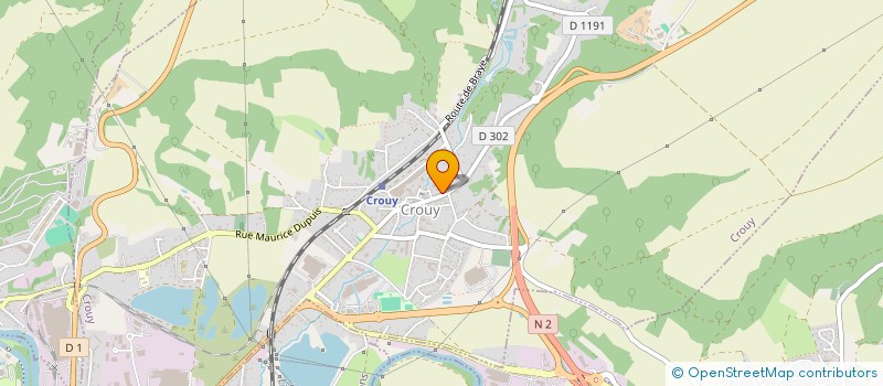 localisation de l'entreprise ENTENTE CROUY CUFFIES FOOTBALL  CUFFIES