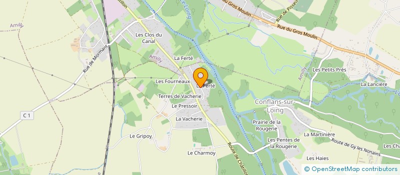 localisation de l'entreprise ENTENTE CYCLISTE CONFLANAISE à CONFLANS-SUR-LOING