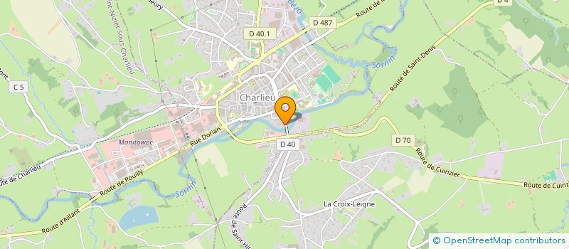 localisation de l'entreprise ENTENTE CYCLISTE DE CHARLIEU  CHARLIEU