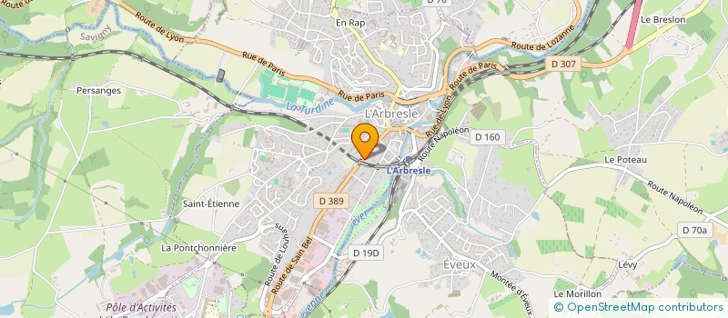 localisation de l'entreprise ENTENTE CYCLISTE DE L'ARBRESLE  L'ARBRESLE