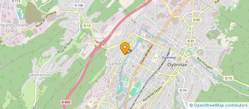 localisation de l'entreprise ENTENTE CYCLISTE DU HAUT BUGEY à BELLIGNAT