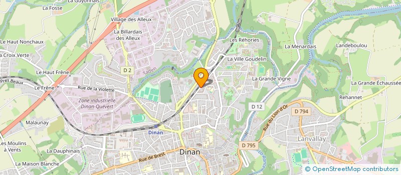 localisation de l'entreprise ENTENTE CYCLISTE PAYS DE DINAN U19  DINAN