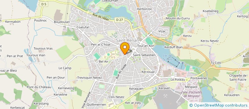 localisation de l'entreprise ENTENTE CYCLISTE RENANAISE à SAINT-RENAN