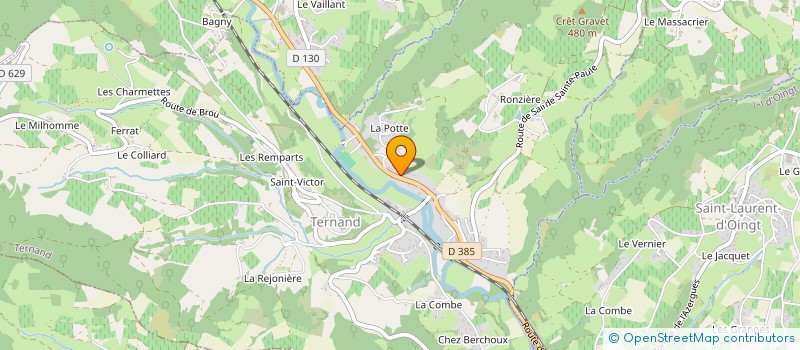 localisation de l'entreprise ENTENTE CYCLISTE TERNANDAISE  TERNAND