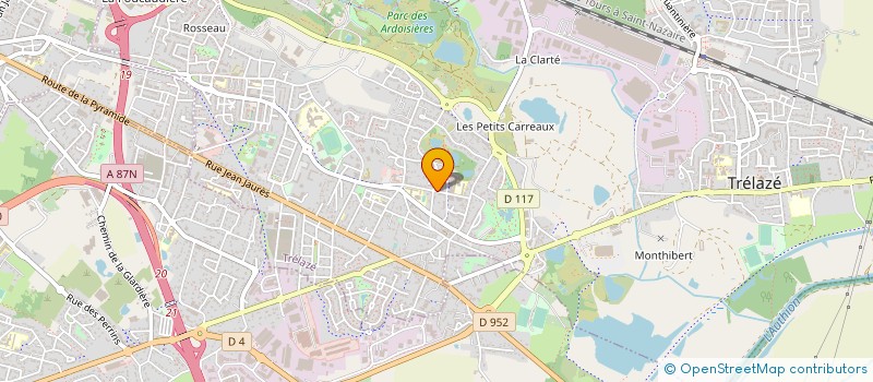 localisation de l'entreprise ENTENTE CYCLOTOURISTE TRELAZEENNE  TRELAZE