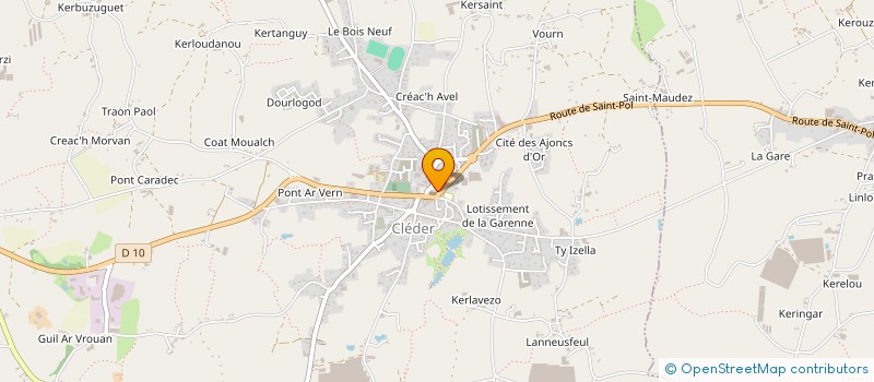 localisation de l'entreprise ENTENTE DES COUREURS UNIS AUX MARCHEURS (ECUM) JOGGING CLUB à CLEDER