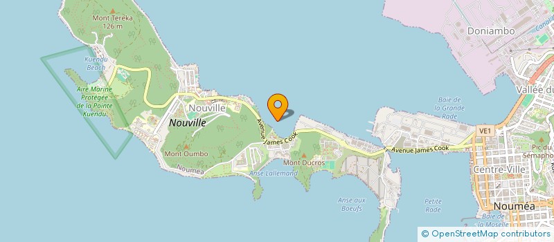 localisation de l'entreprise ENTENTE DOUANIERE DE TIR A LA CIBLE à NOUMEA