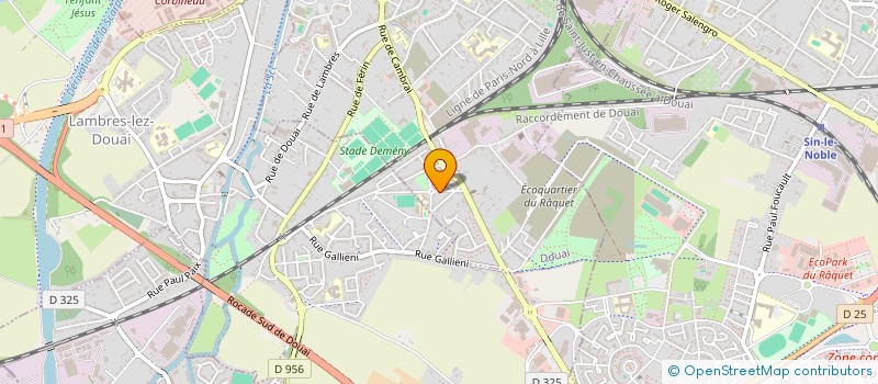 localisation de l'entreprise ENTENTE DU TROPHEE DES GEANTS à DOUAI