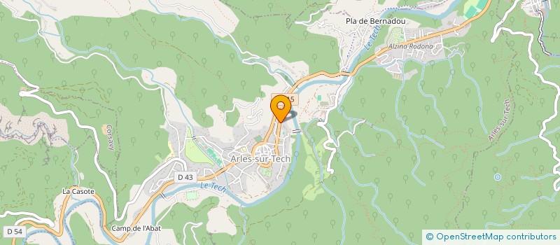localisation de l'entreprise ENTENTE DU VALLESPIR RUGBY à ARLES-SUR-TECH