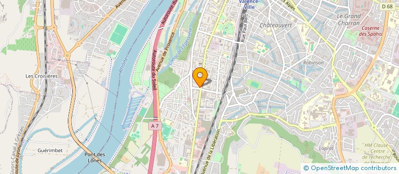 localisation de l'entreprise ENTENTE EVANGELIQUE DES CAEF  VALENCE