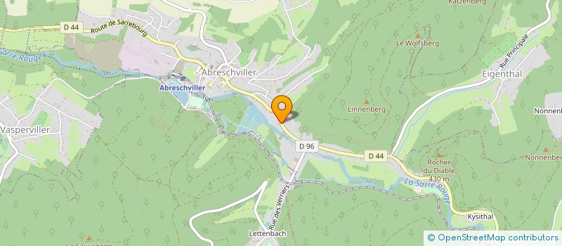localisation de l'entreprise ENTENTE FITNESS, COUNTRY ET JUDO  ABRESCHVILLER