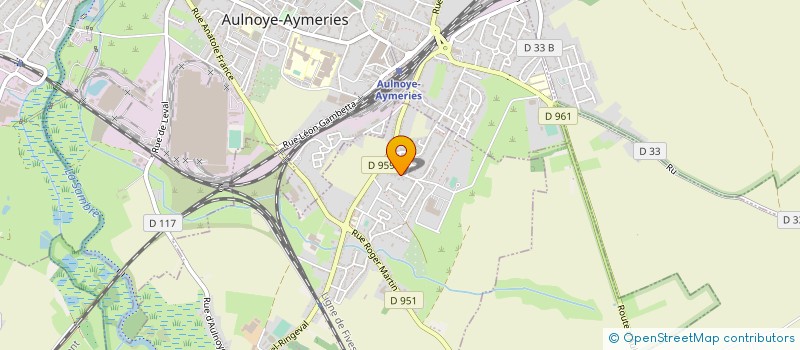 localisation de l'entreprise ENTENTE FOOT JEUNES DOMPIERRE LEVAL à LEVAL