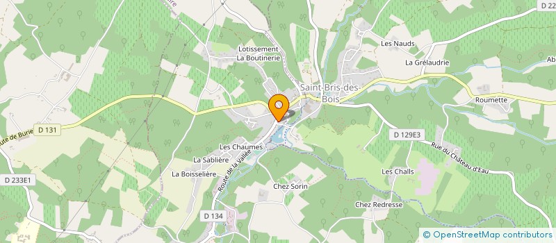 localisation de l'entreprise ENTENTE FOOTBALL CLUBS DE LA VALLEE DU CORAN - ST-CESAIRE  SAINT-CESAIRE