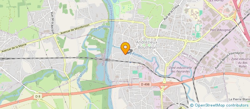 localisation de l'entreprise ENTENTE FOREZIENNE DE VOLLEY-BALL  ANDREZIEUX-BOUTHEON