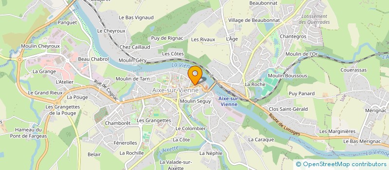 localisation de l'entreprise ENTENTE GYMNIQUE DU VAL DE VIENNE à AIXE-SUR-VIENNE