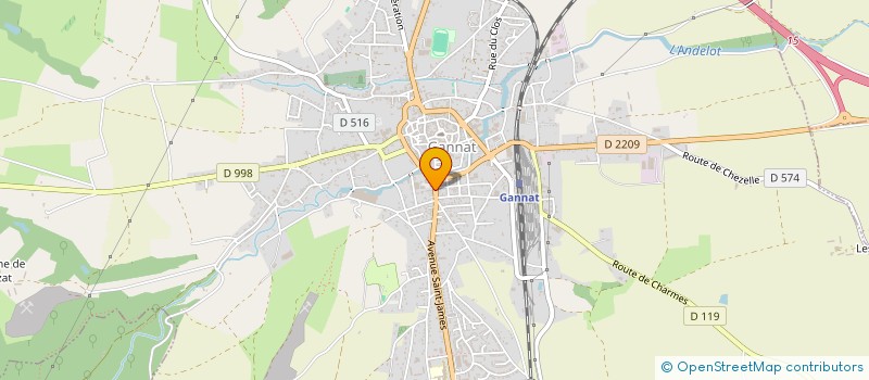 localisation de l'entreprise ENTENTE GYMNIQUE GANNATOISE à GANNAT