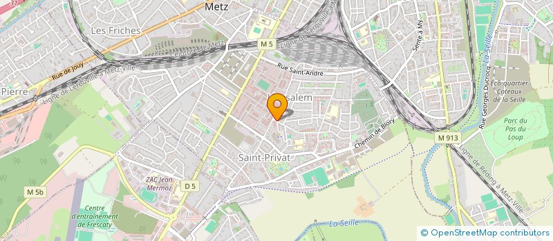 localisation de l'entreprise ENTENTE HANDBALL MONTIGNY LES METZ  MONTIGNY-LES-METZ