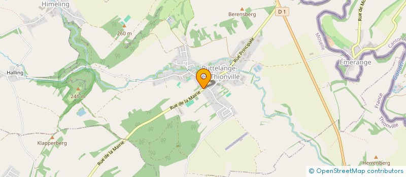 localisation de l'entreprise ENTENTE HANDBALL RIVES DE CATTENOM & ENVIRONS  HETTANGE-GRANDE