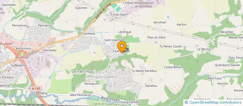 localisation de l'entreprise ENTENTE HARMONIEUSE  ERGUE-GABERIC