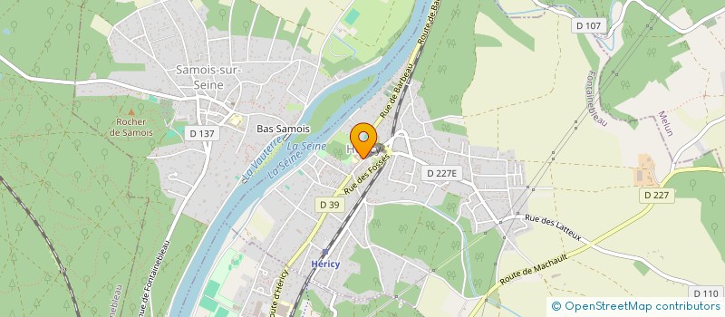 localisation de l'entreprise ENTENTE HERICY-VULAINES SAMOREAU FOOTBALL-CLUB  HERICY