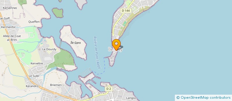 localisation de l'entreprise ENTENTE ILE TUDY-COMBRIT TENNIS DE TABLE  ILE-TUDY