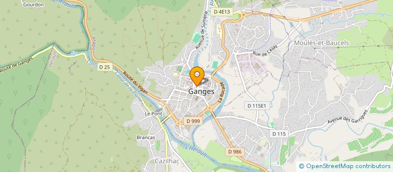 localisation de l'entreprise ENTENTE INFIRMIERES LIBERALES à GANGES