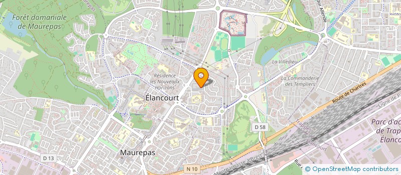 localisation de l'entreprise ENTENTE JUDO 78 à ELANCOURT