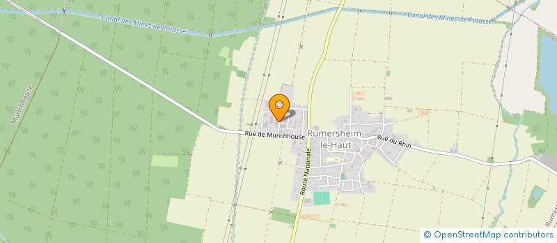 localisation de l'entreprise ENTENTE LOCALE ET SOLIDAIRE DES ARTISANS COMMERCANTS ET ENTREPRENEURS  FESSENHEIM